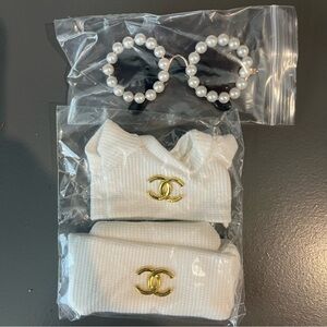 Labubu Chanel set with Sunglasses